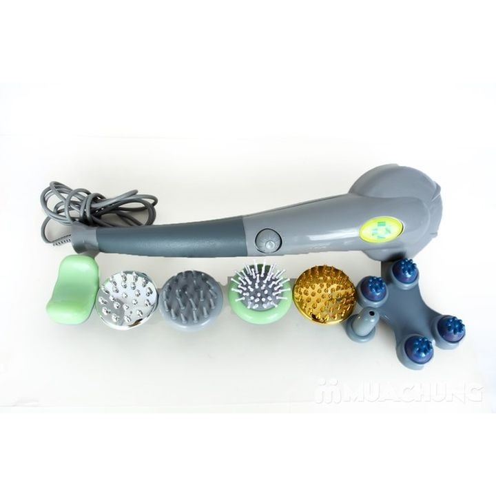 Máy mát-xa cầm tay 7 đầu Magic King Massage (Xám)