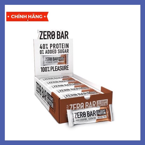 Bánh Bar Protein Bổ Sung Đạm ZERO BAR BioTech USA 20 thanh - Authentic 100%
