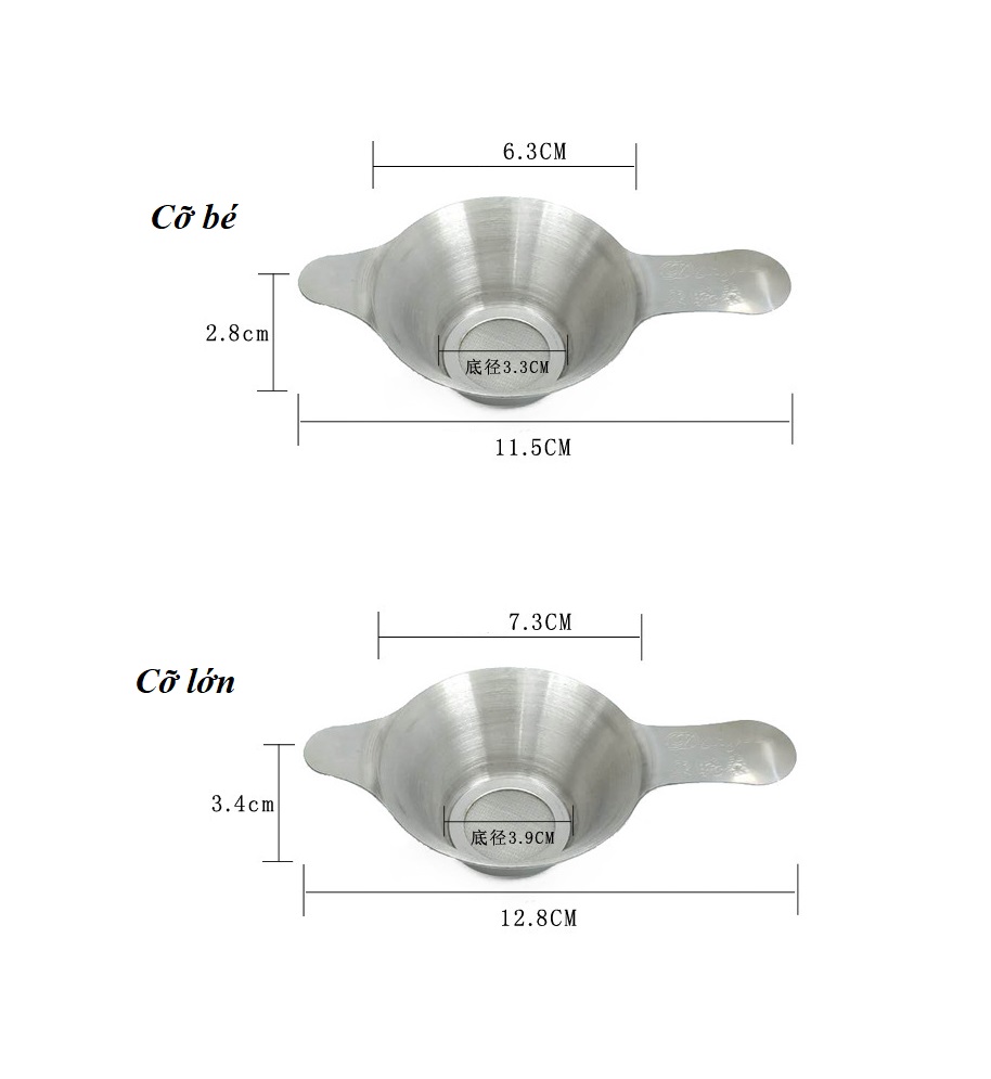 Lọc trà, lược trà bằng inox 304