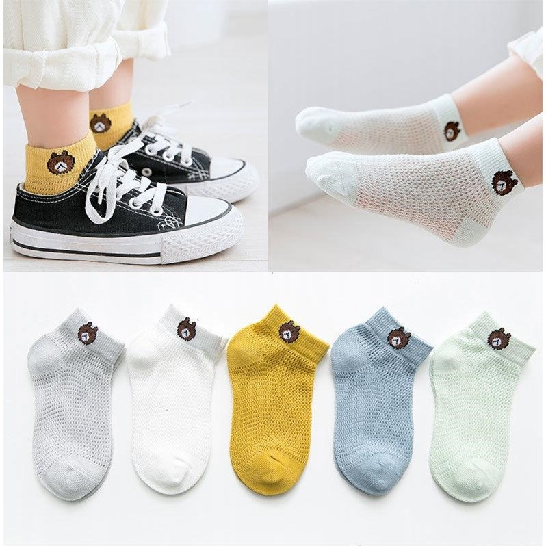 5 đôi tất lưới bé trai/ bé gái, tất lưới sơ sinh