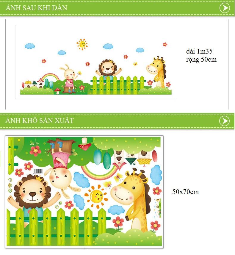 Decal dán tường chân tường thỏ -A9-vivadecal