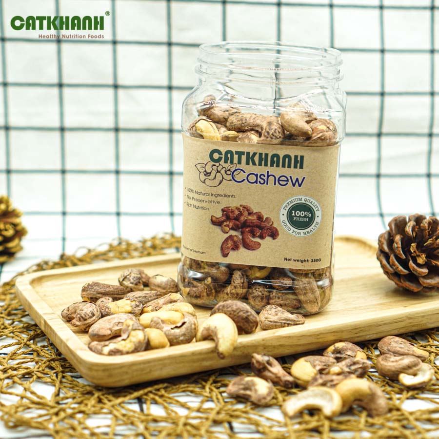 Hạt Điều Cao Cấp CATKHANH Rang Muối Vỏ Lụa Thơm Ngon Hữu Cơ