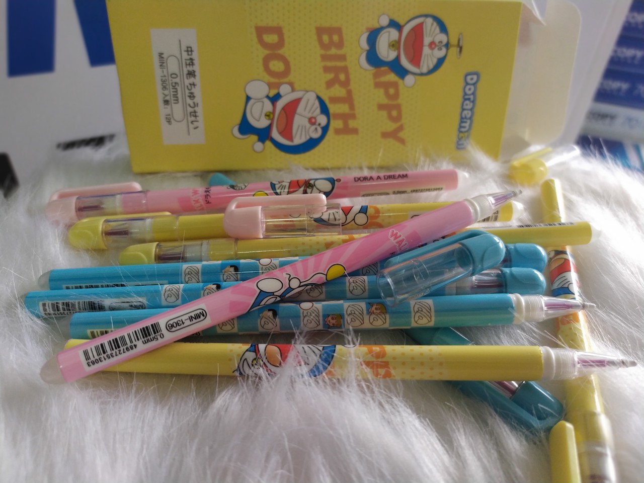 (HCM) Bút mực tím gel xoá được ( tẩy ) Mini-1306 CENVAVA-Doremon( 12 cây/ hộp, mực tím )