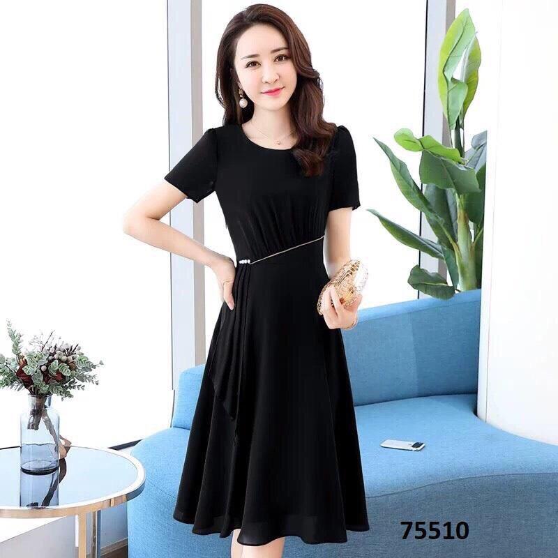 Váy dự tiệc công sở đính ngọc sang trọng