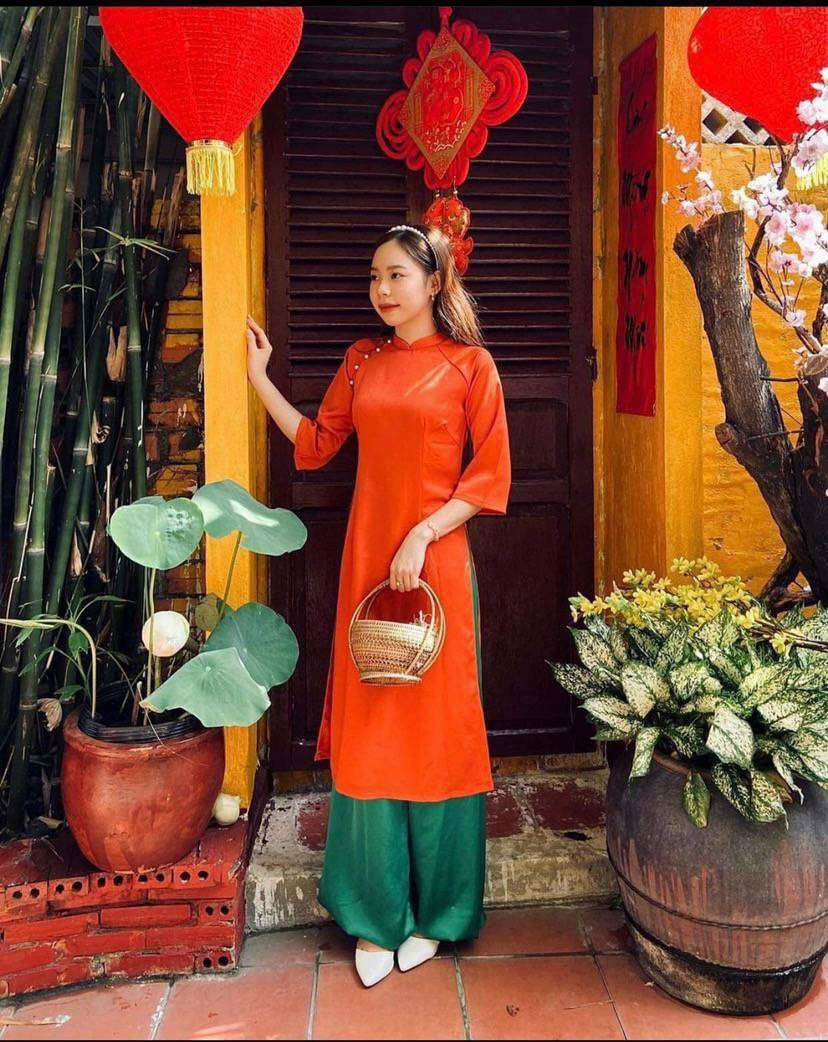 Áo dài cách tân nhiều màu hot tren