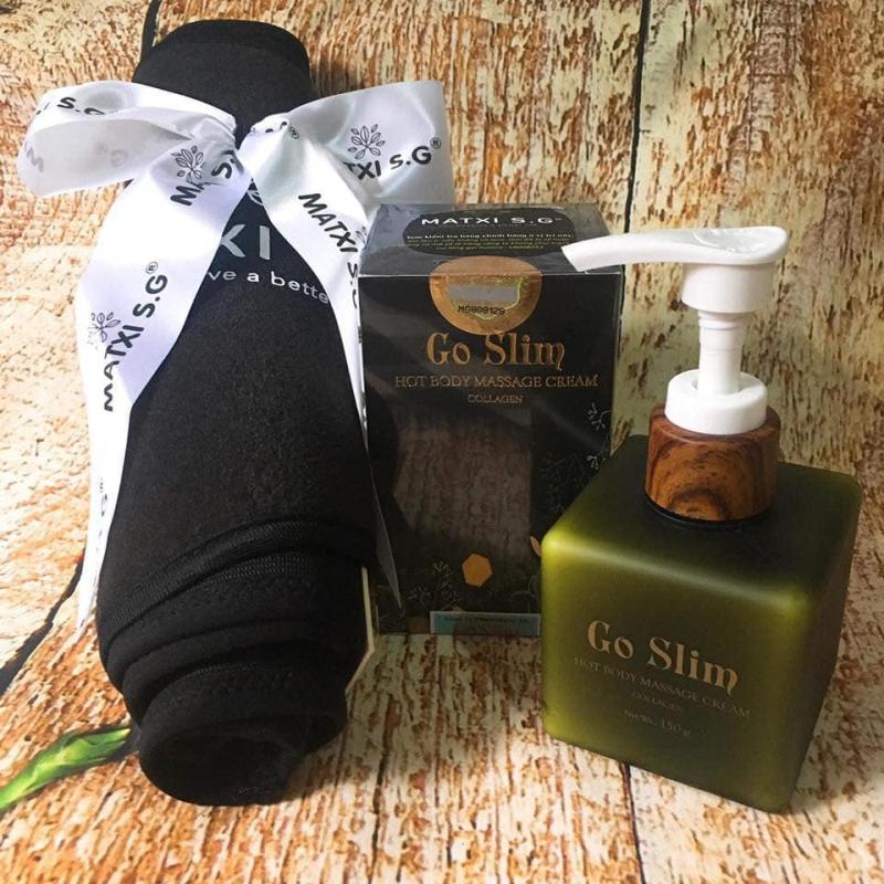 Kem tan mỡ bụng Goslim tặng kèm đai nịt bụng cao cấp