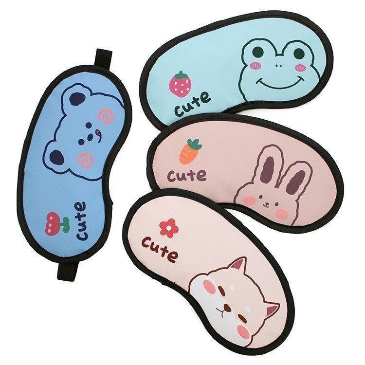 (Loại Có gel và không gel) Miếng bịt mắt ngủ bảo vệ mắt, giảm bớt căng thẳng hình cute