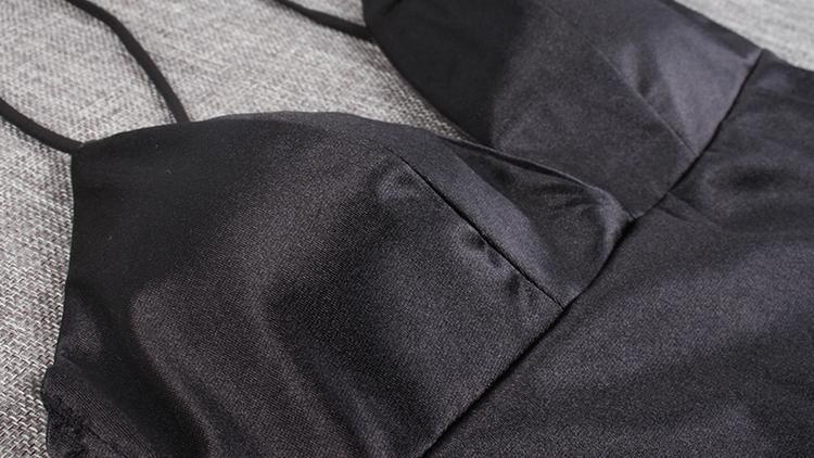 Áo Bra Croptop lụa cao cấp, có móc cài lưng, 2 màu Đen - Trắng