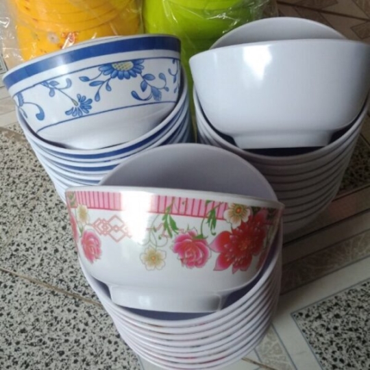 Combo 5 Chén Ăn Cơm Có Bông Melamine Đẹp