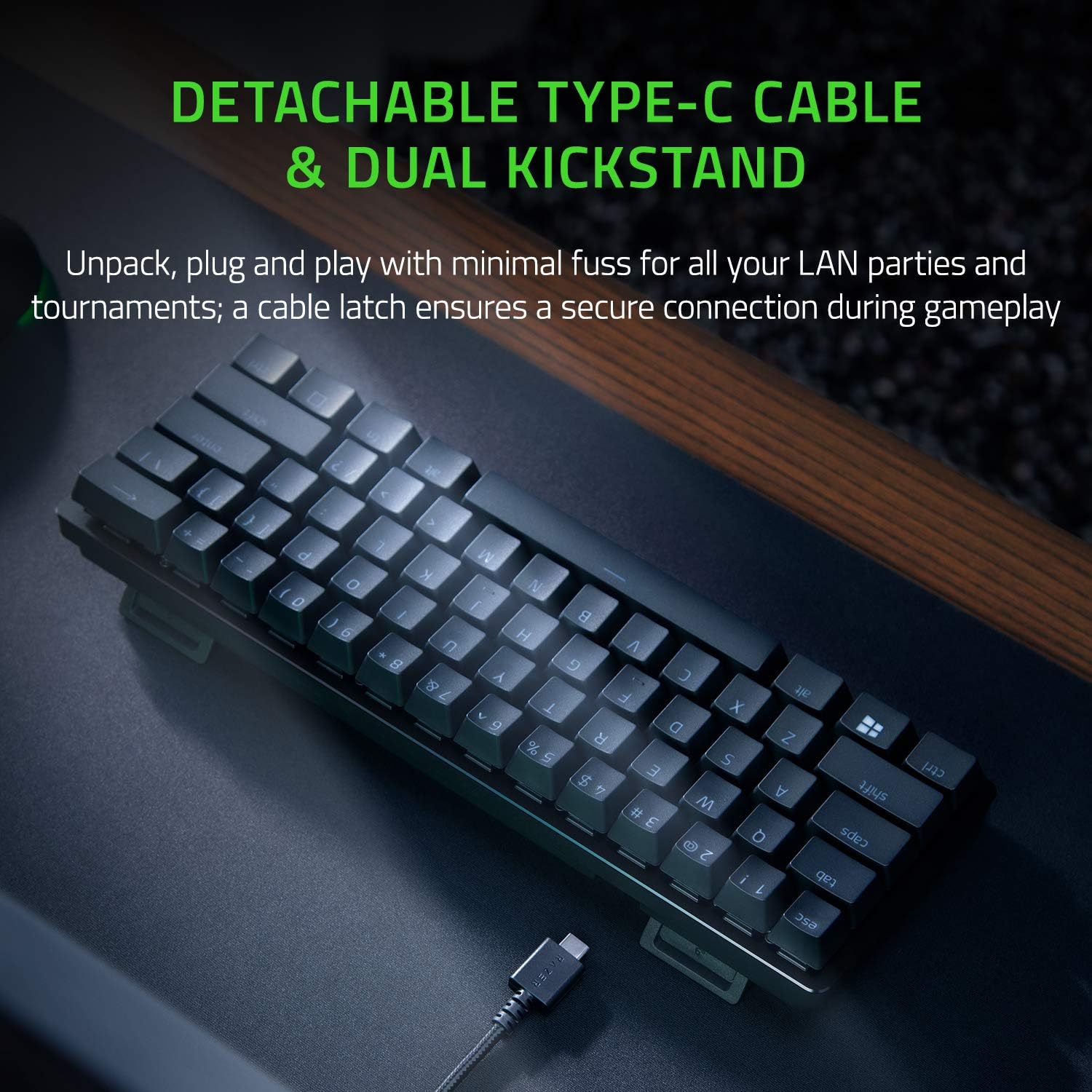 Razer Huntsman Mini (Linear Optical Switch) - Black 60% Gaming Keyboard with Razer™ Optical Switch (Bàn phím Gaming)