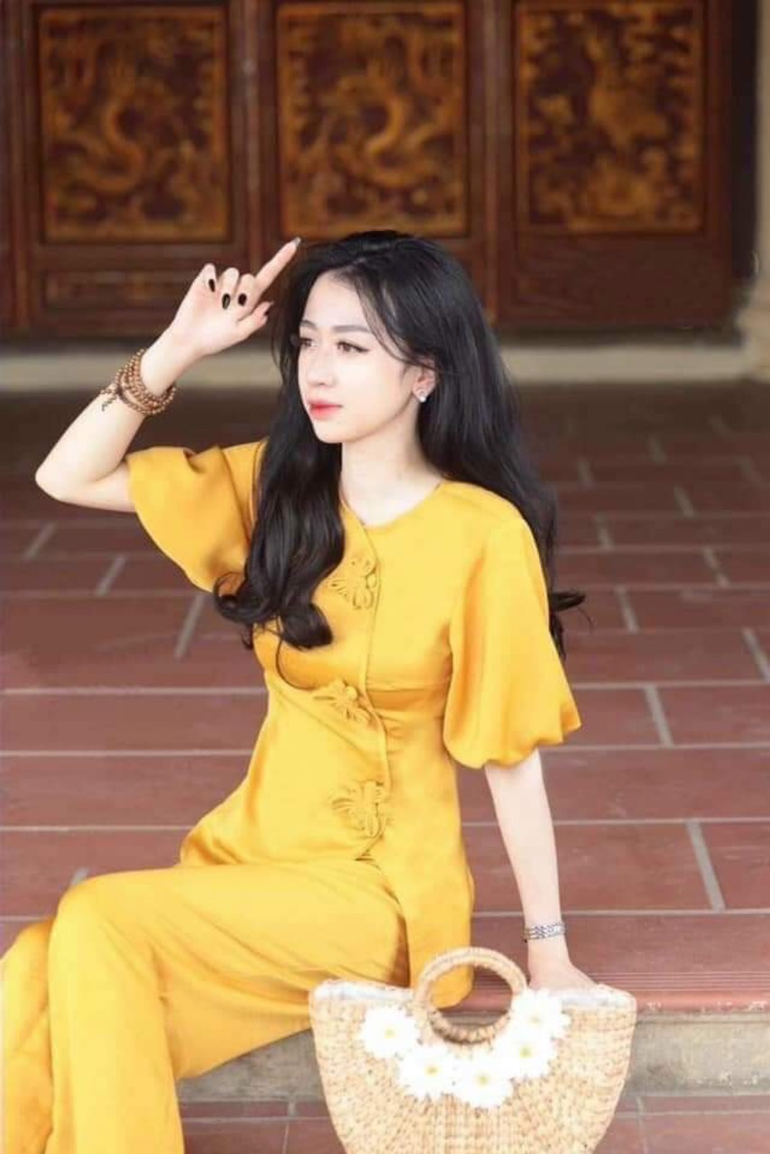 ĐỒ LAM ĐI CHÙA-LỤA NÚT BÔNG