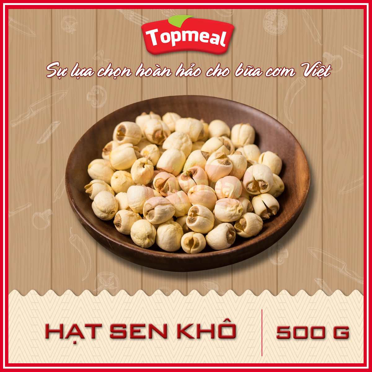 HCM - Hạt sen khô (100g) - [Giao nhanh TPHCM]