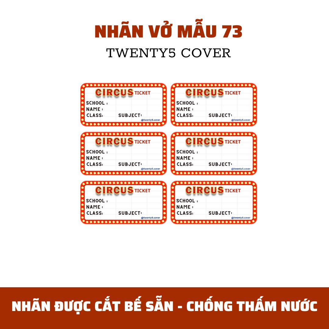 SET NHÃN VỞ THEO MẪU 70 - 79
