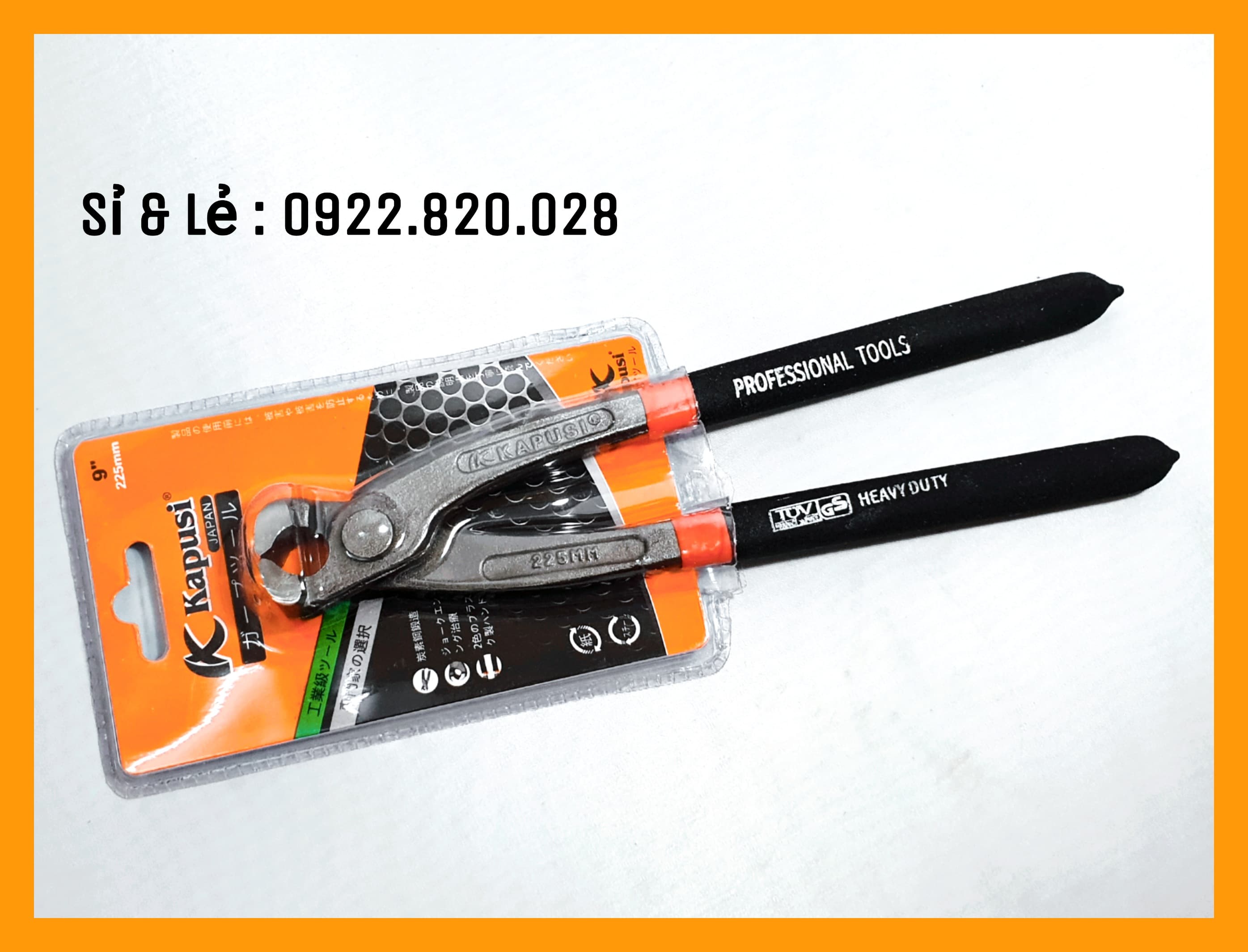 Kapusi : kiềm cắt, nhổ đinh cao cấp 9 inch