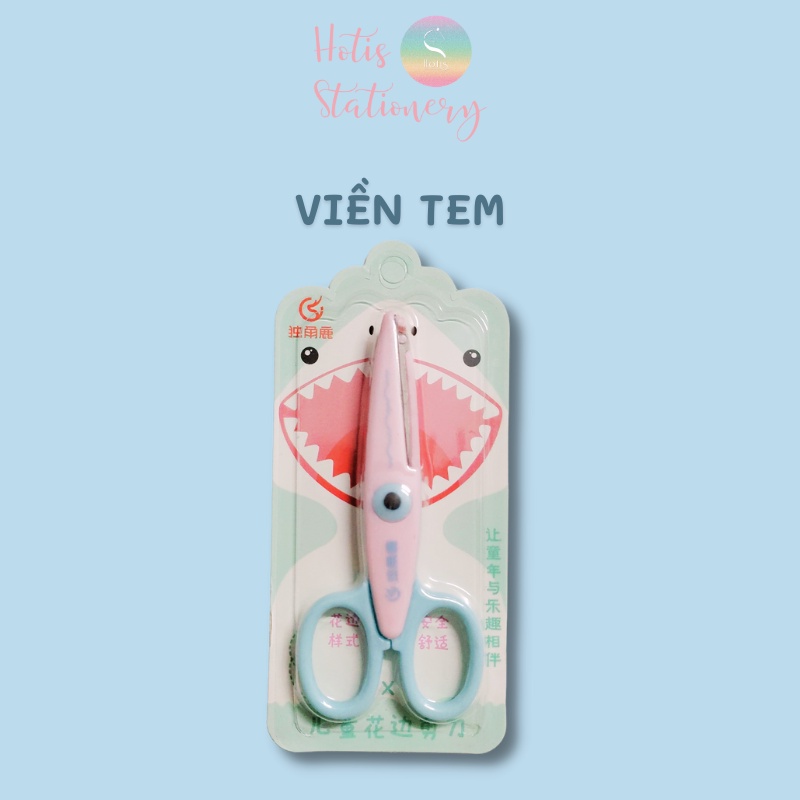 Kéo răng cưa, kéo lượn sóng cắt giấy thủ công handmade DIY