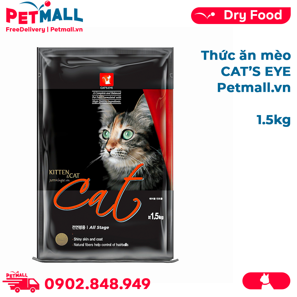 1.5KG - Thức ăn mèo CAT EYE Petmall