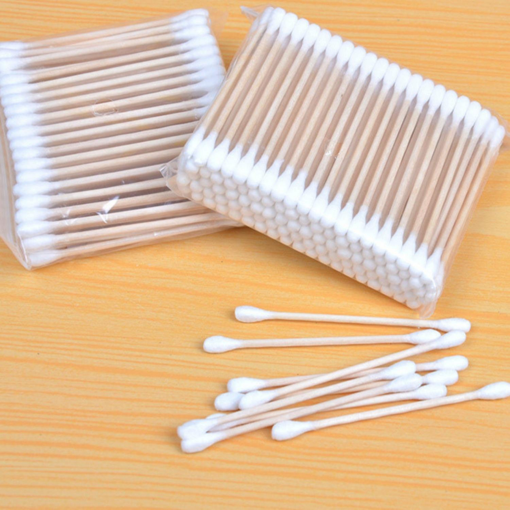 M'AYCREATE - Gói 100 tăm bông đa dụng thân gỗ