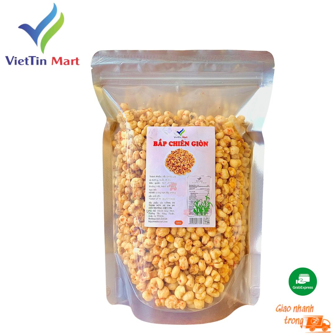 500g Bắp chiên giòn tẩm gia vị - Viettin Mart,
