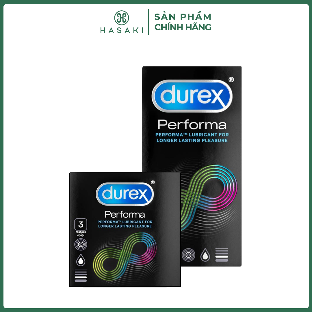 Bao Cao Su Durex Kéo Dài Thời Gian Size 52mm Performa Hasaki Sản Phẩm Chính Hãng