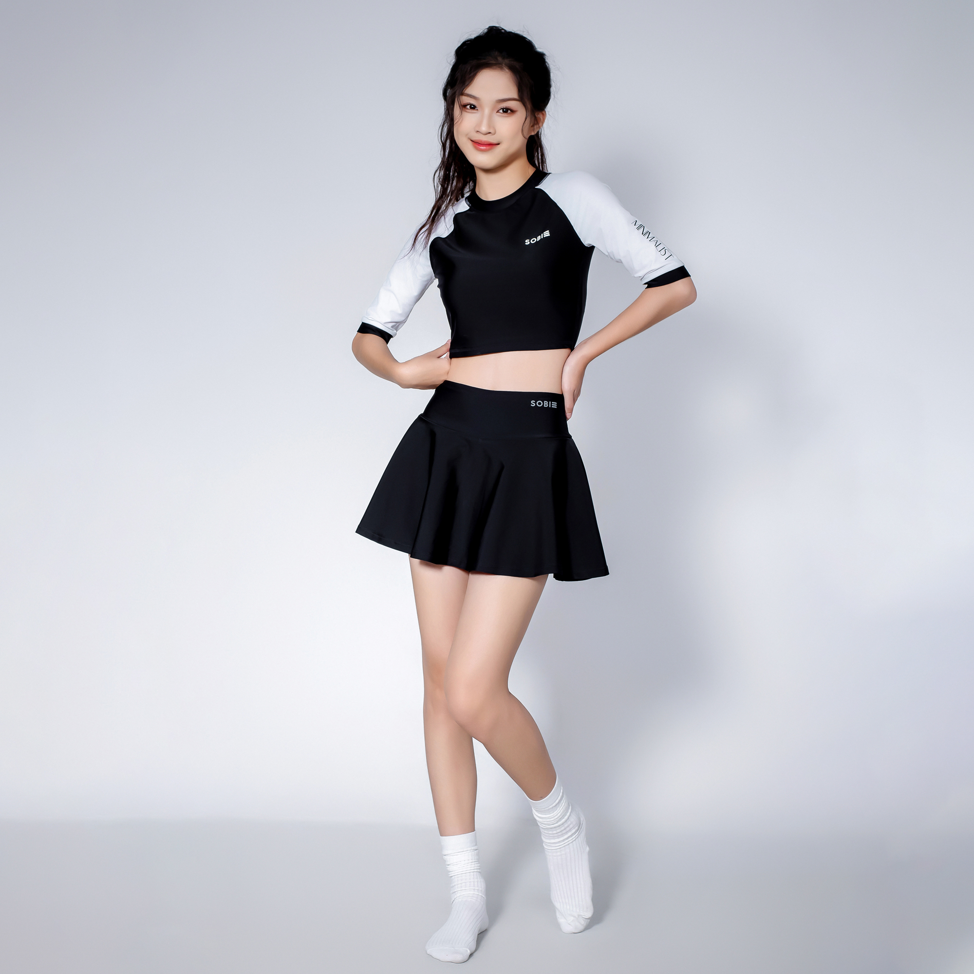 Kaylin Áo bơi nữ croptop tay lửng SOBIE