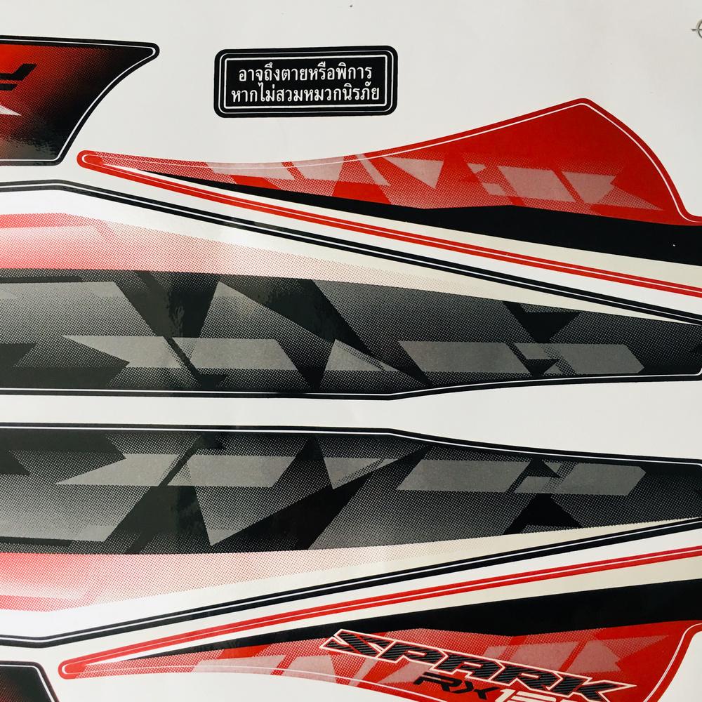 [HCM][DECAL] Bộ tem xe SPARK RX CHO EXCITER 135CC đời đầu tem thái 2014 ( MÀU ĐỎ)