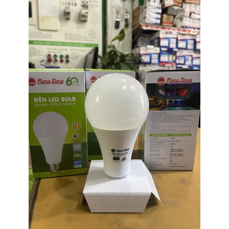 Bóng Led Trụ Và Tròn 20W Rạng Đông