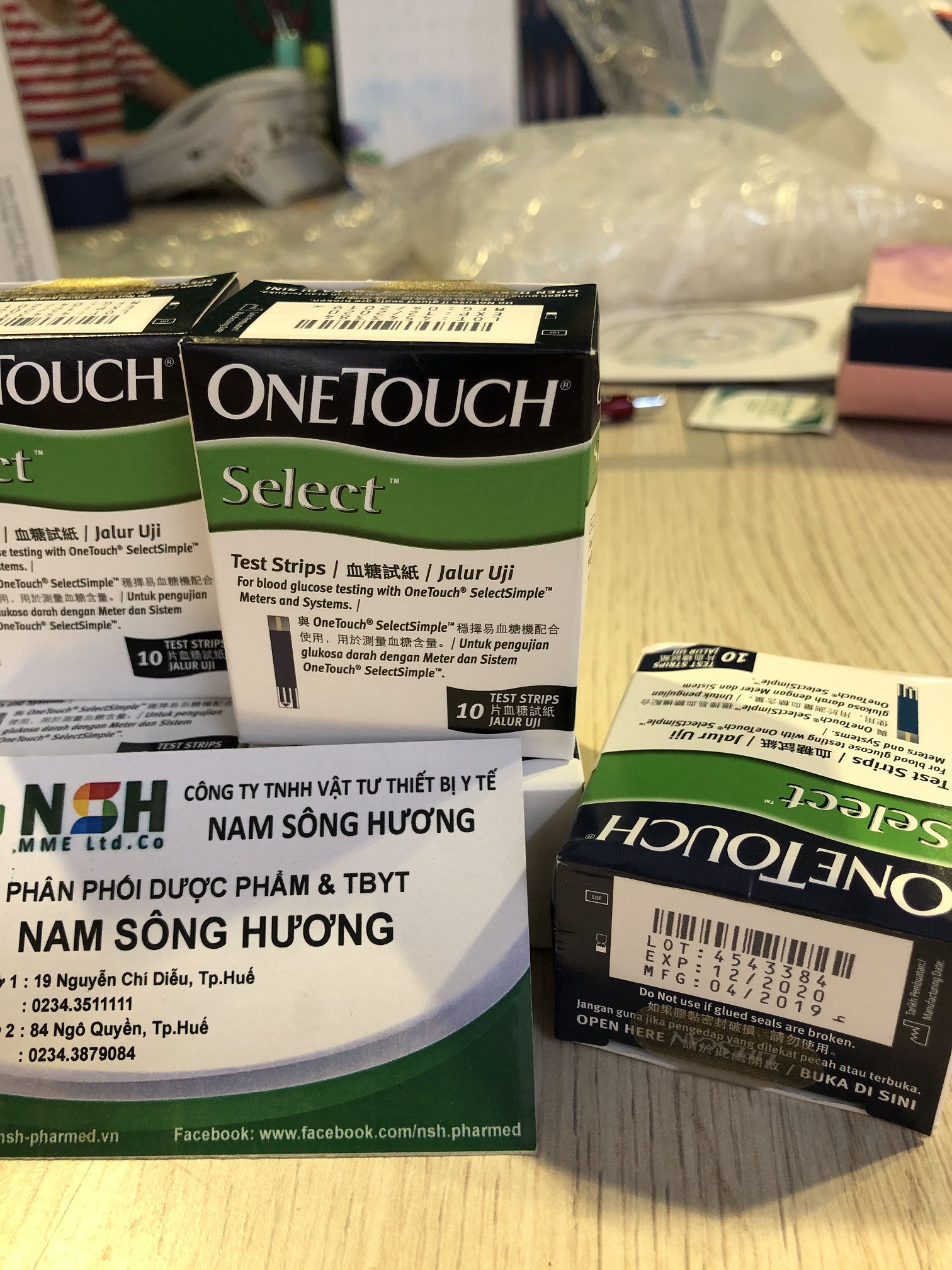 Que thử TEST THỬ TIỂU ĐƯỜNG của máy đo đường huyết OneTouch Select Simple (10 que)