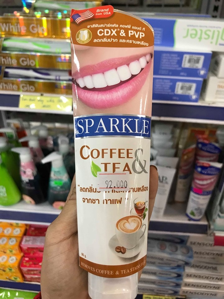 Kem Đánh Răng Thái Lan Sparkle Coffee&Tea 100Gr