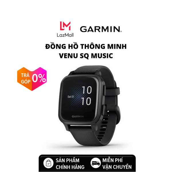 [Trả góp 0%]Đồng hồ thông minh Garmin Venu Sq – Music Edition - Hàng chính hãng - Bảo hành 12 tháng