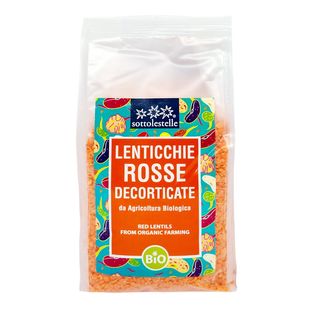 Organic Red Lentils Sottolestelle 500g