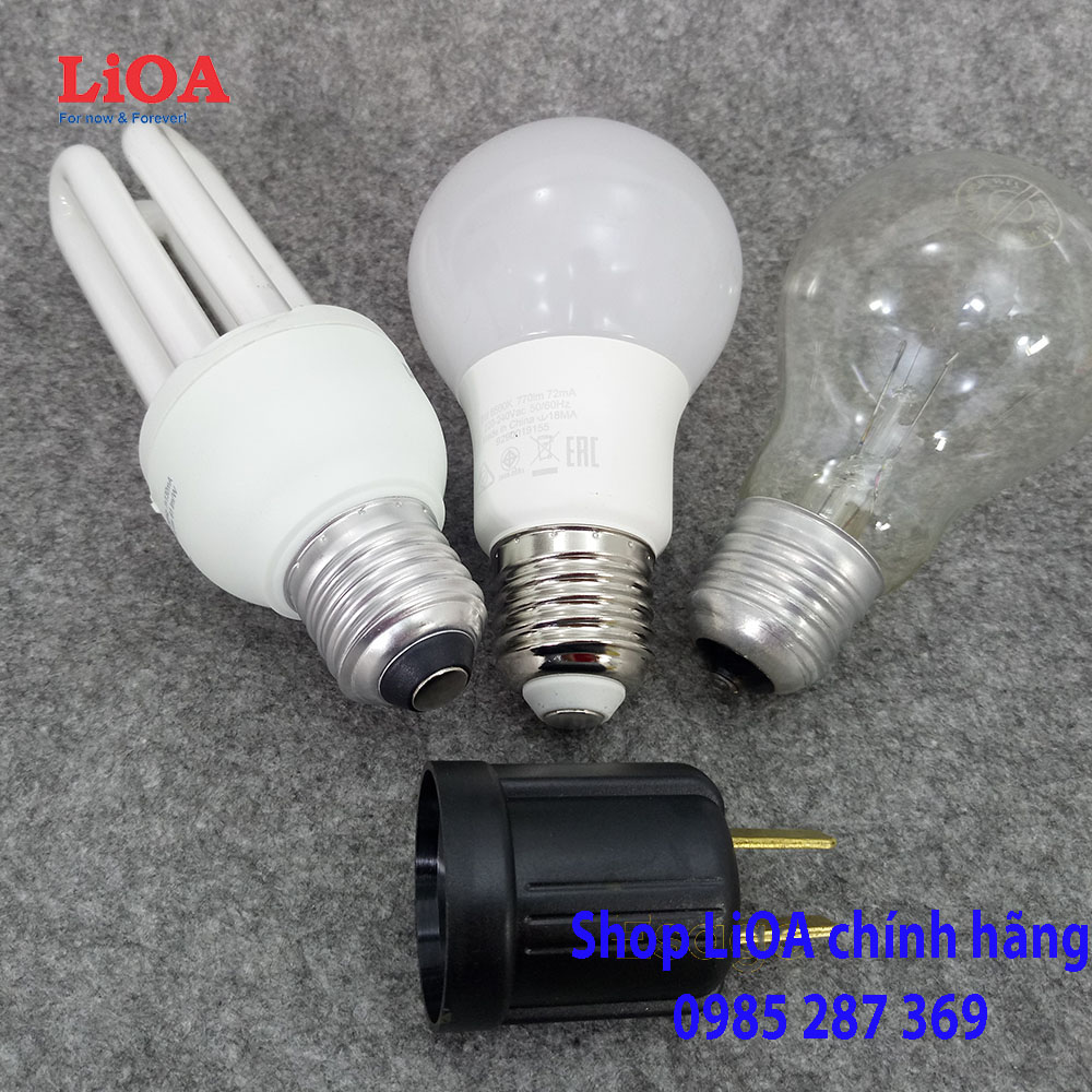 Đui đèn liền phích cắm LiOA - DDCP