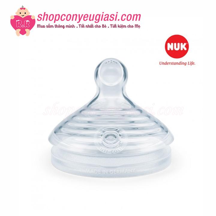 [HCM]Bộ 2 Núm Ti Nuk Nature Sense Silicon - Nhiều Size