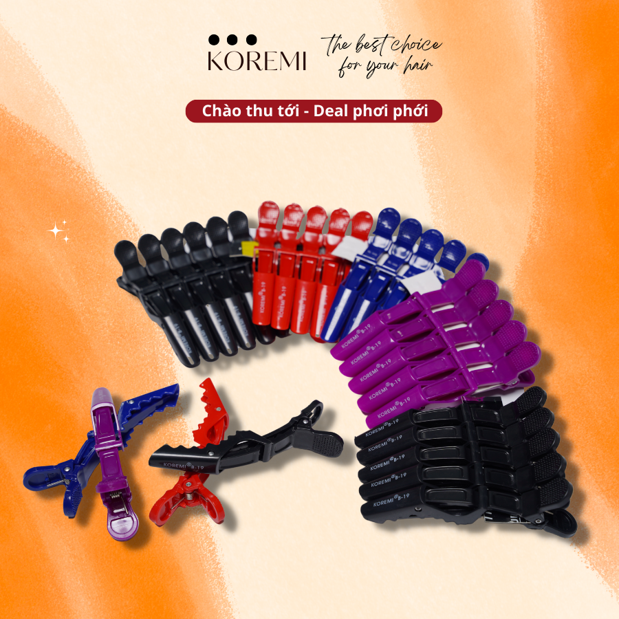 KOREMI Kẹp Vịt Chia Tóc Koremi Chuẩn Salon