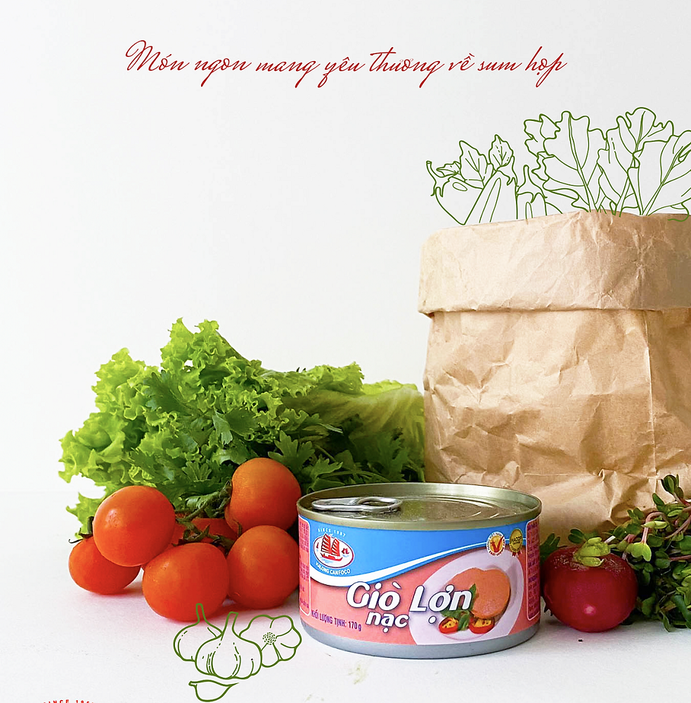 Giò heo nạc 170g - Đồ Hộp Hạ Long