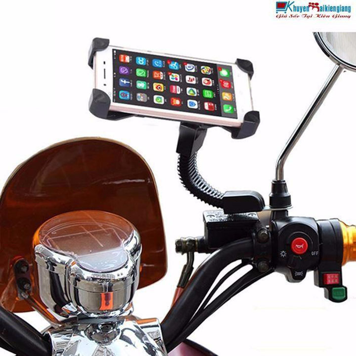 Kẹp điện thoại 4 cạnh dành cho xe máy 3081