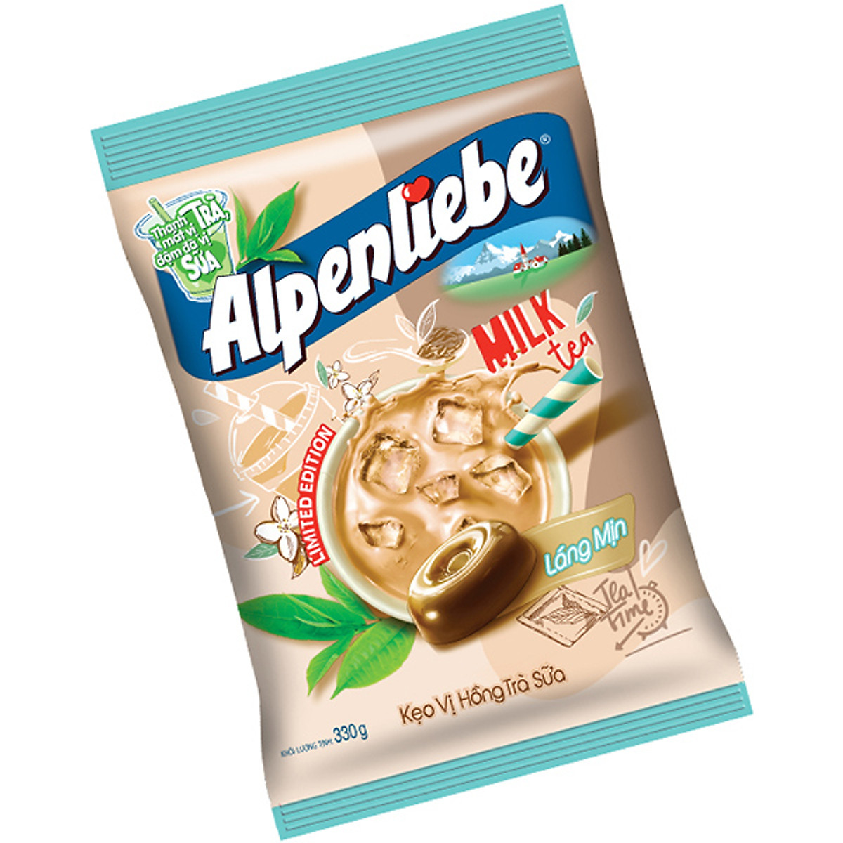 Kẹo Alpenliebe Vị Hồng Trà Sữa 329g