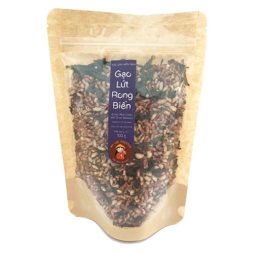 GẠO LỨT SẤY thương hiệu AN LỢI túi 100g các loại kết hợp với rong biển chà