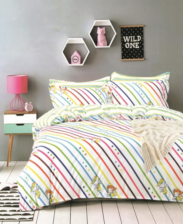 Bộ drap và mền satin Home Sweet Home (Angle Kiss)