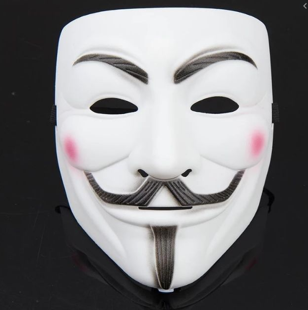 Mặt Nạ Hacker Chất Liệu An Toàn (màu trắng)