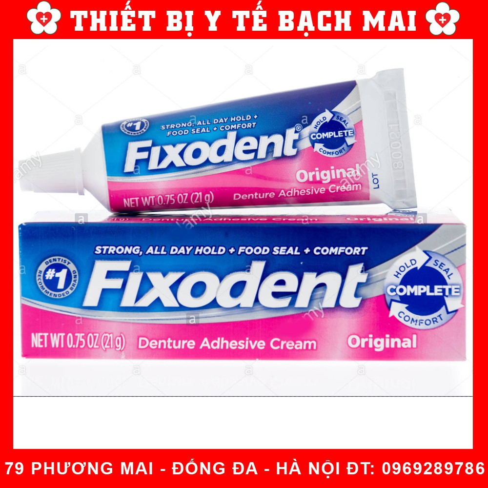 Keo dán hàm răng giả fixodent 68g made in usa