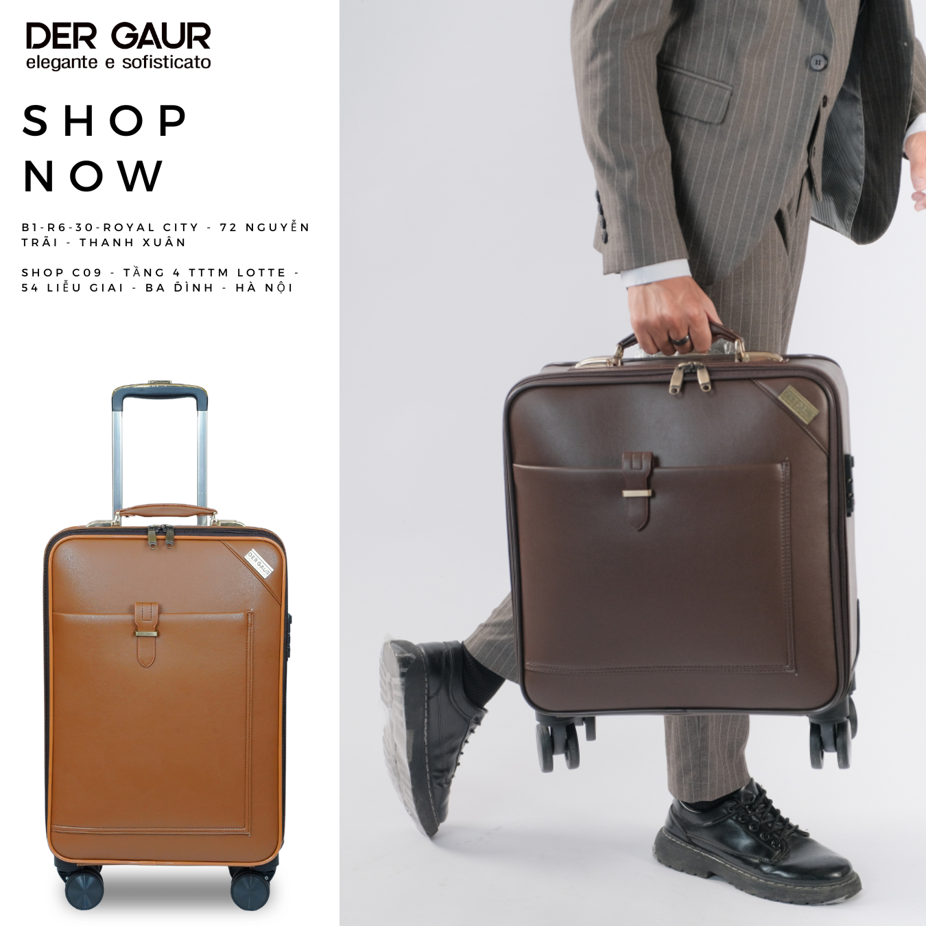 Vali Da cao cấp DERGAUR DGJ - 2027