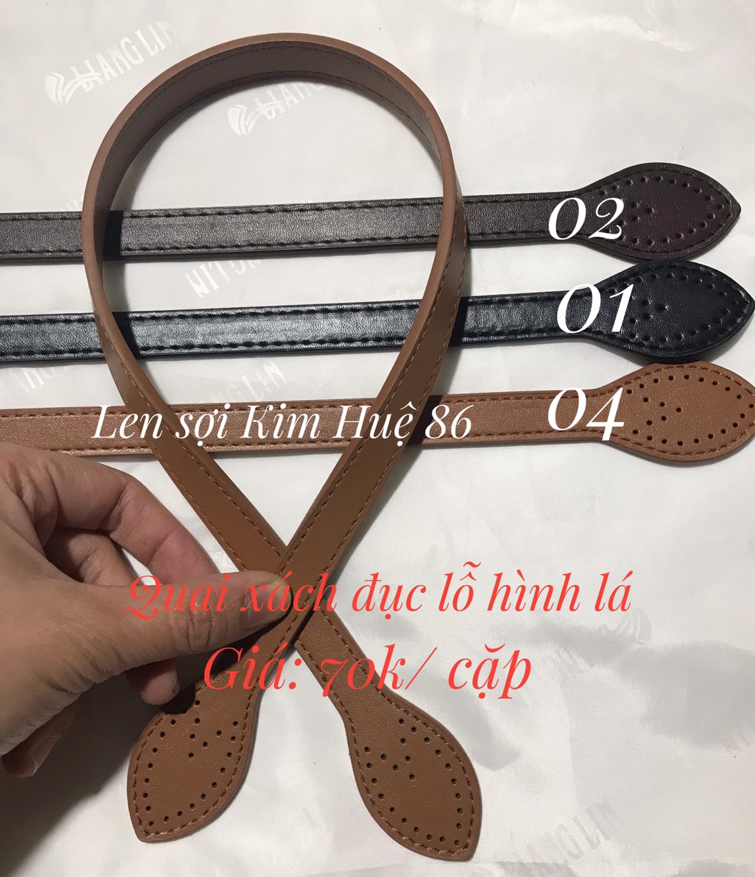 Quai xách đục lỗ hình lá