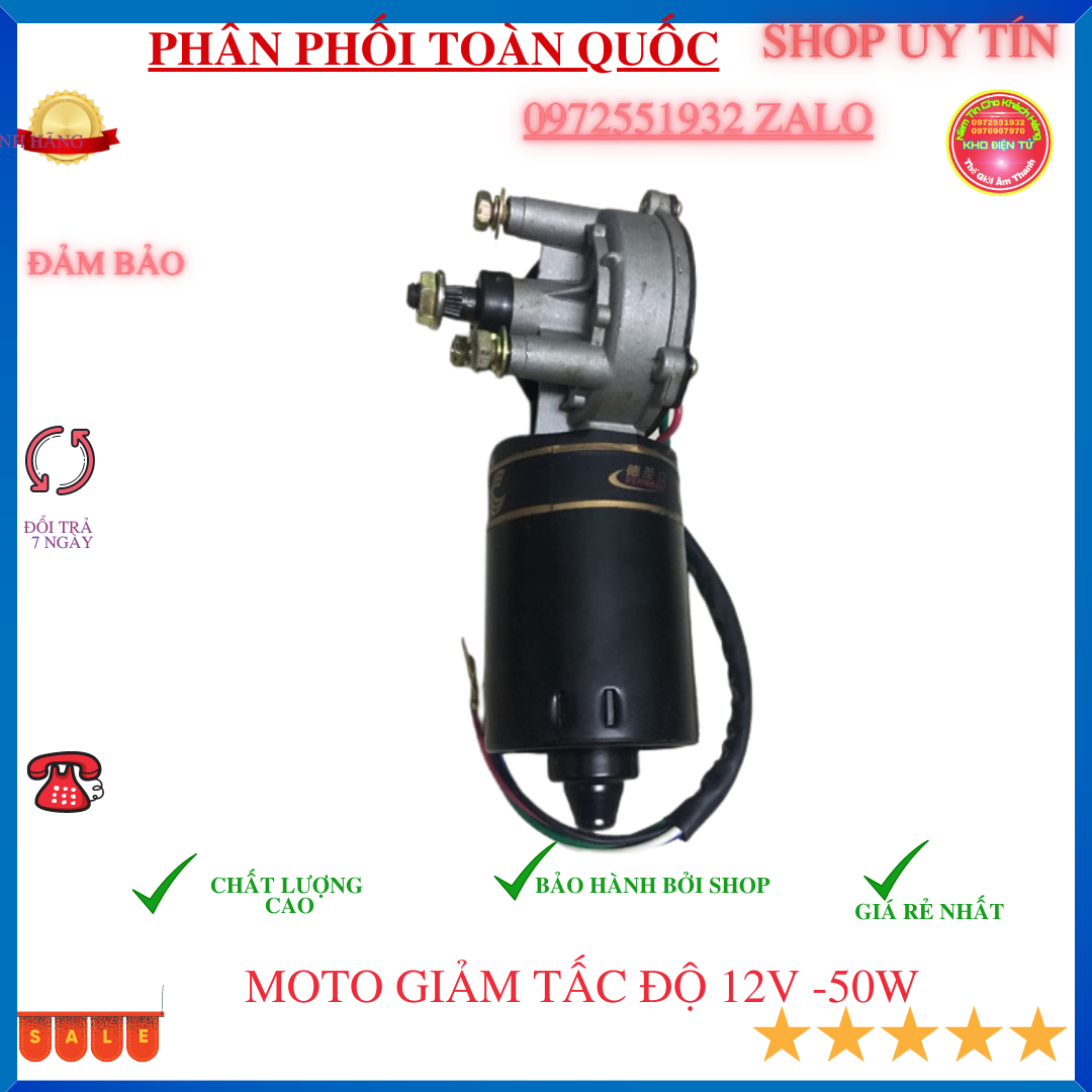 Mô tơ giảm tốc 12v chế máy quay thịt vịt quay