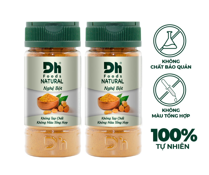 Combo 2 hũ natural Nghệ bột 40g