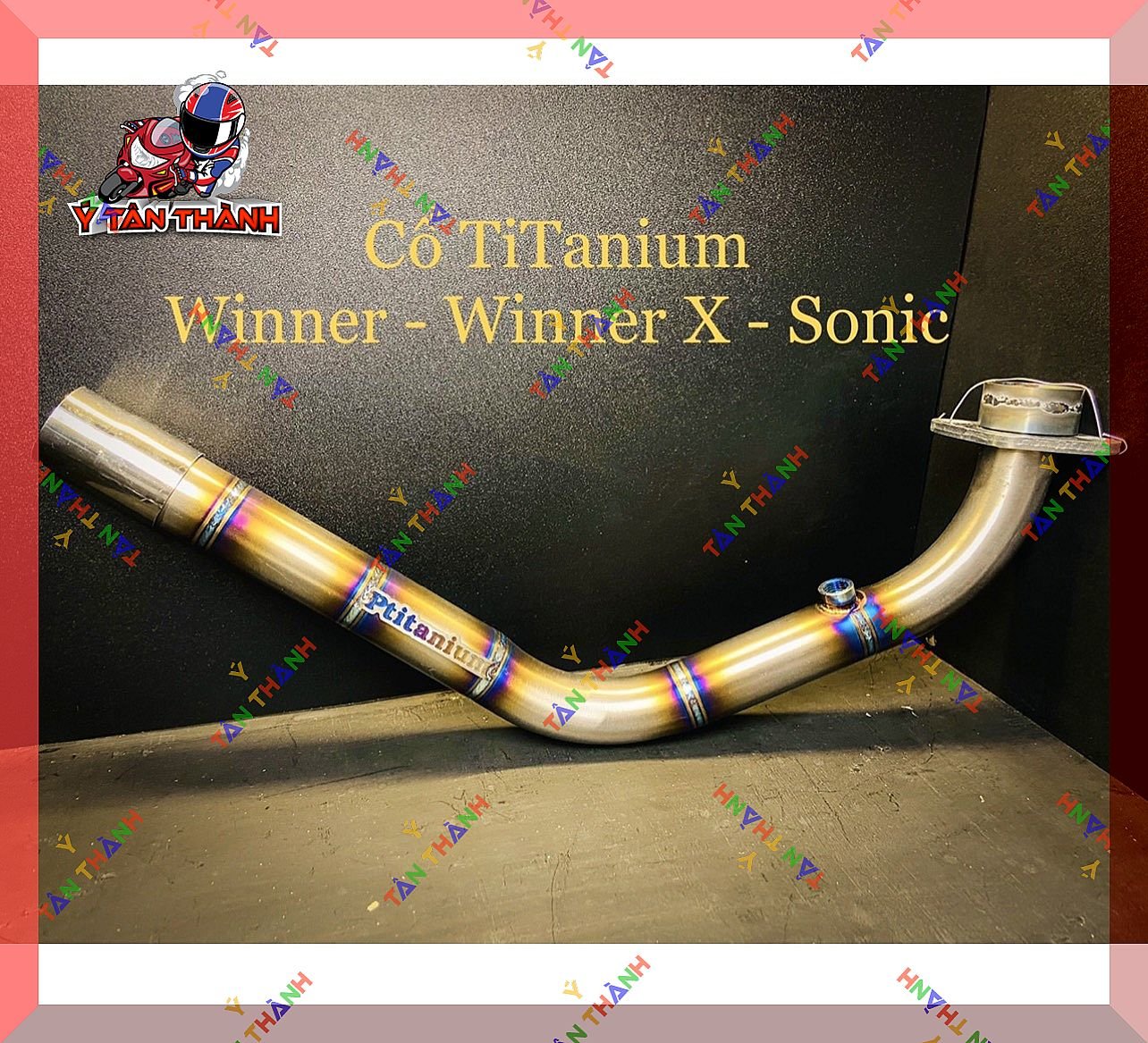 Cổ pô titan xe winner,winner x,sonic 150 ms 12