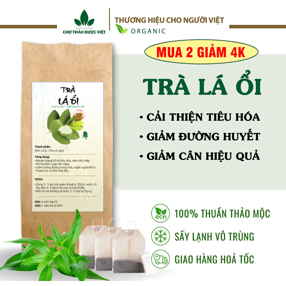 Trà lá ổi hỗ trợ gi.ảm c.ân