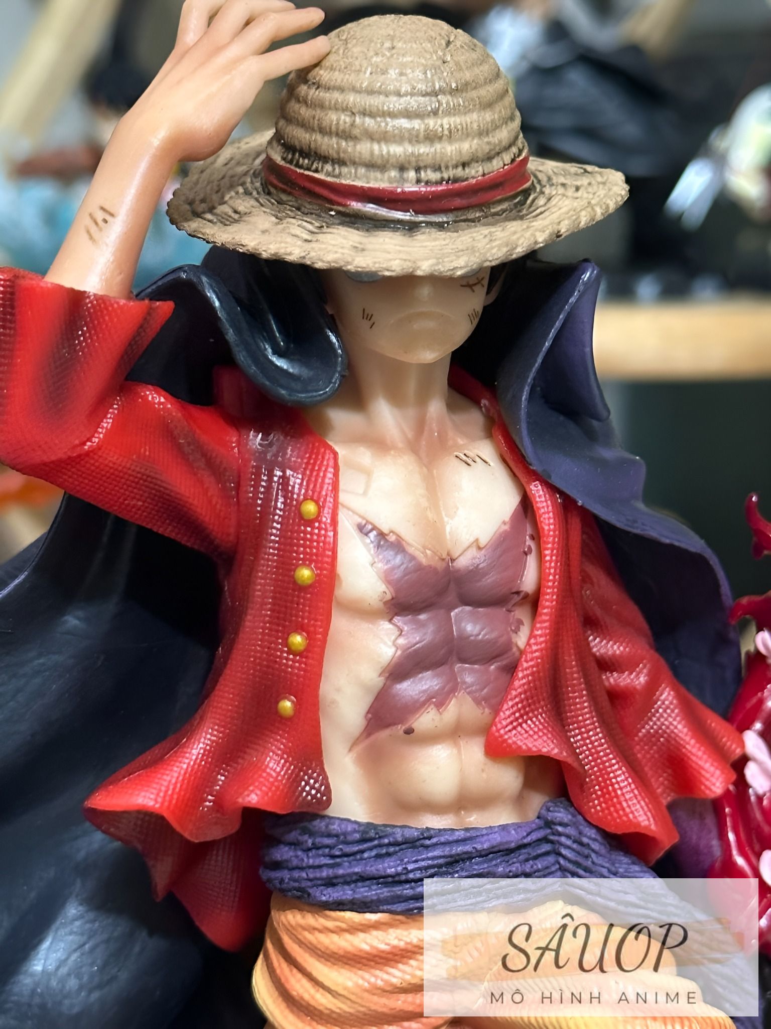 (Mô hình One Piece) Monkey D. Luffy tư thế đang bước lên để chiến đấu (Cao 25cm)