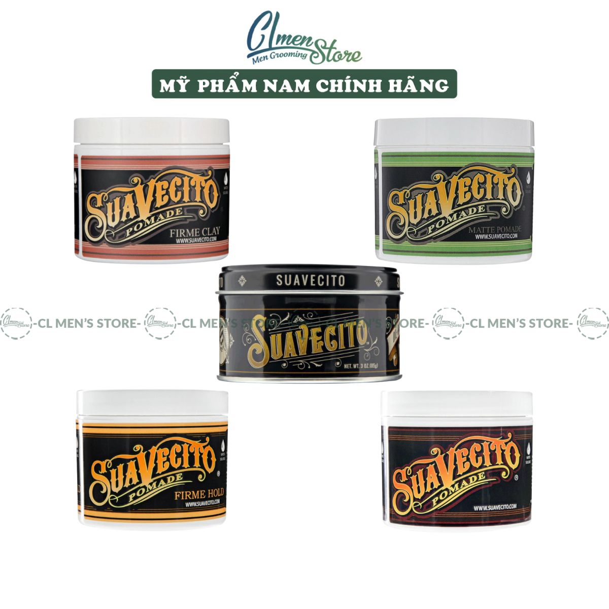 [Full line] Sáp vuốt tóc Suavecito Pomade