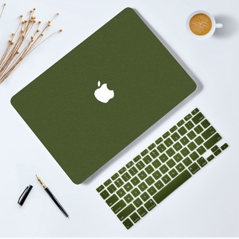 Combo case ,ốp + phủ phím macbook xanh rêu