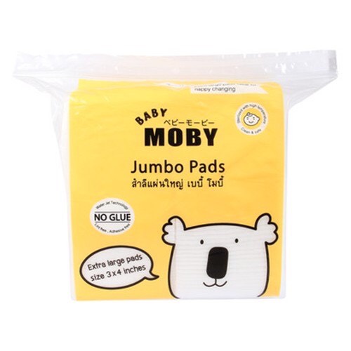 Bông Miếng Moby Baby Cỡ Lớn (100 miếng/gói)